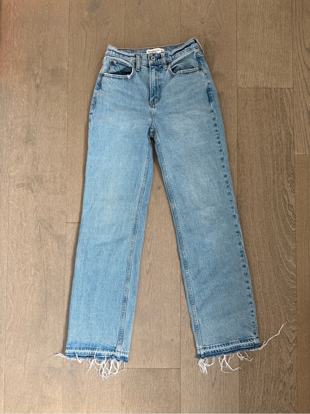 Abercrombie & Fitch Light Blue High Rise 90’s Relaxed Jeans